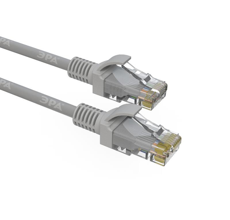 Патч корд Simple PC-0.5U-A U/UTP категория 5e, длина 0,5 метра, неэкранированный, серый | Б0051369 | ЭРА — ЭРА (Энергия света)