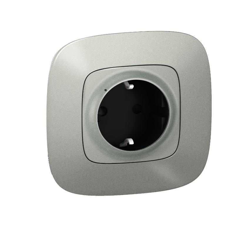 Розетка умная с/з Valena Allure 16А 230В алюм. Netatmo | 752794 | Legrand — Legrand