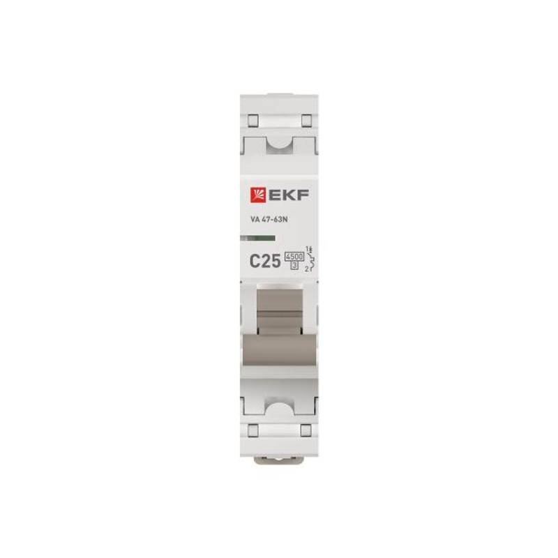 Выключатель автоматический ВА 47-63N 1P 25А (C) 4,5 кА PROXIMA |M634125C|EKF — миниатюра 7
