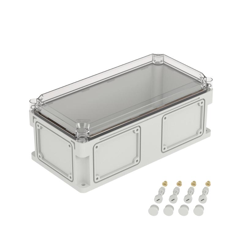 Корпус пластиковый RAM box IP67 400х200х160 мм (высота крышки 35) стенка с выбивными фланцами прозрачная крышка | 542311 | DKC — DKC (ДКС)
