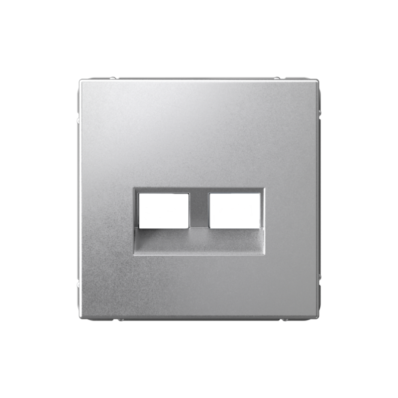 ArtGallery Алюминий Накладка двойная для информационных функций типа Keystone | GAL000390 | SE — Systeme Electric