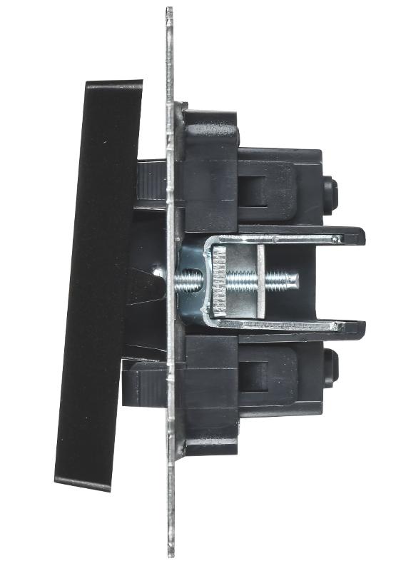 BRITE Выключатель 2-клавишный перекрестный 10А ВС10-2-3-БрЧ черный | BR-V23-0-10-K02 | IEK — миниатюра 3