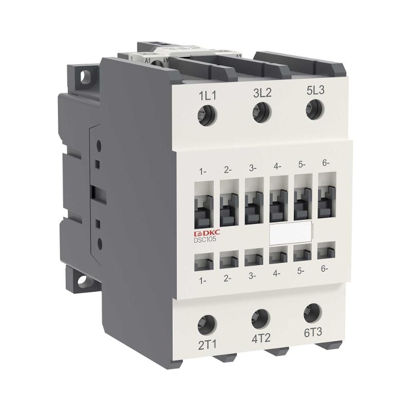 Магнитный контактор YON DSC105 105A 55кВт AC3 3P кат.24В DC | DSC105-3C00D024 | DKC — миниатюра 1