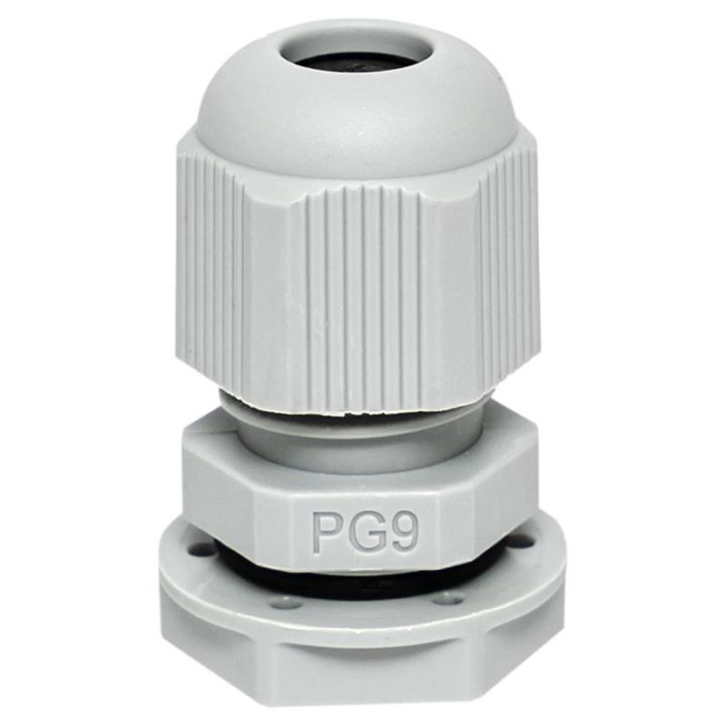 Сальник PG9 IP54 (4 шт) d отв. 16мм / d провод. 4-8 мм PROxima | plc-pg-9-4-r | EKF — EKF