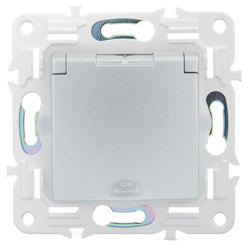 SKANDY Роз. з/к/ш кр. 16А IP44 SK-R11S сереб. | SK-R16-16-44-K23 | IEK — миниатюра 2