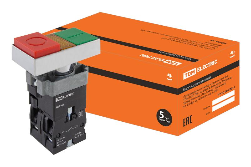 Кнопка BW8465 "I-O" сдвоенная с подсветкой1з+1р  | SQ0704-0057 | TDM — TDM ELECTRIC