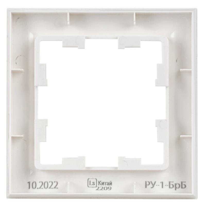 BRITE Рамка 1-ая РУ-1-БрБ белый | BR-M12-K01 | IEK — миниатюра 4