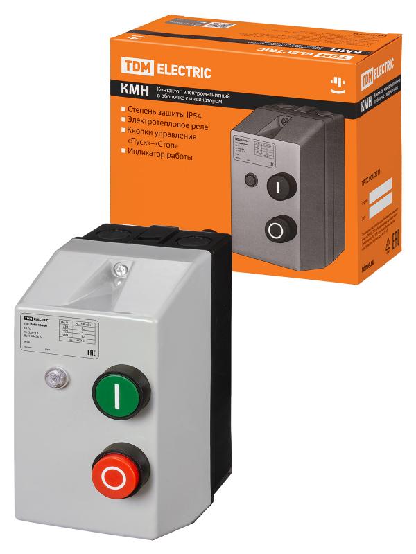 КМН10960 9А в оболочке с индикатором Ue=380В/АС3 IP54 | SQ0709-0022 | TDM — TDM ELECTRIC