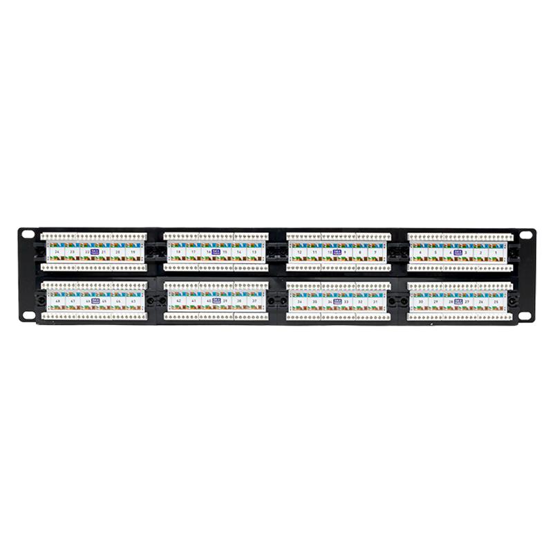 Патч-панель TERACOM PRO 19'' Cat.6 2U неэкранированная UTP 48 портов RJ-45 Dual IDC | TRP-PPNL-6UTP-2U48 | EKF — миниатюра 6
