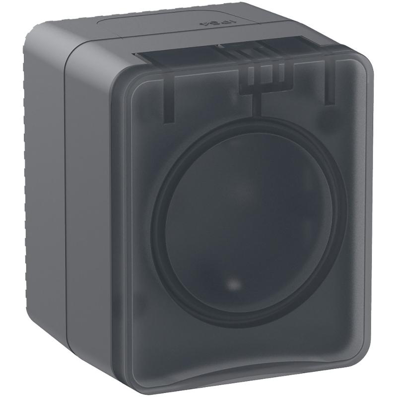 AtlasDesign Profi54 Антрацит O/У Розетка с заземлением со шторками 16А | ATN544045 | SE — миниатюра 6