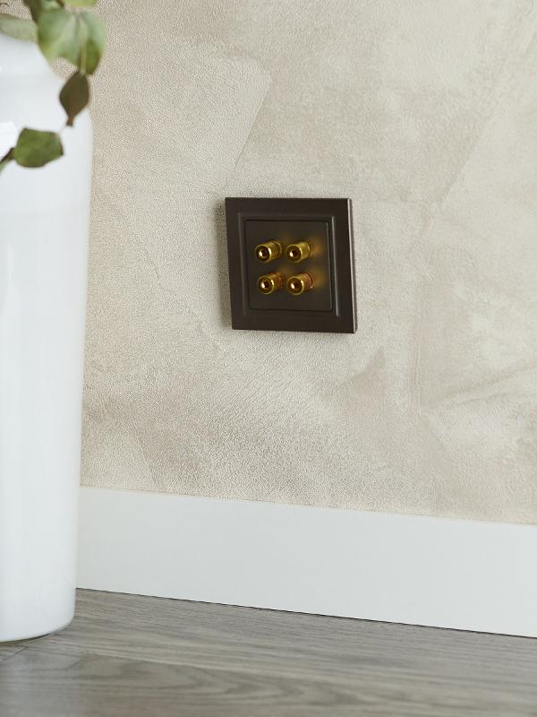 BRITE АудиоРозетка 4-местная РА10-БрТБ темная бронза | BR-S40-K45 | IEK — миниатюра 7