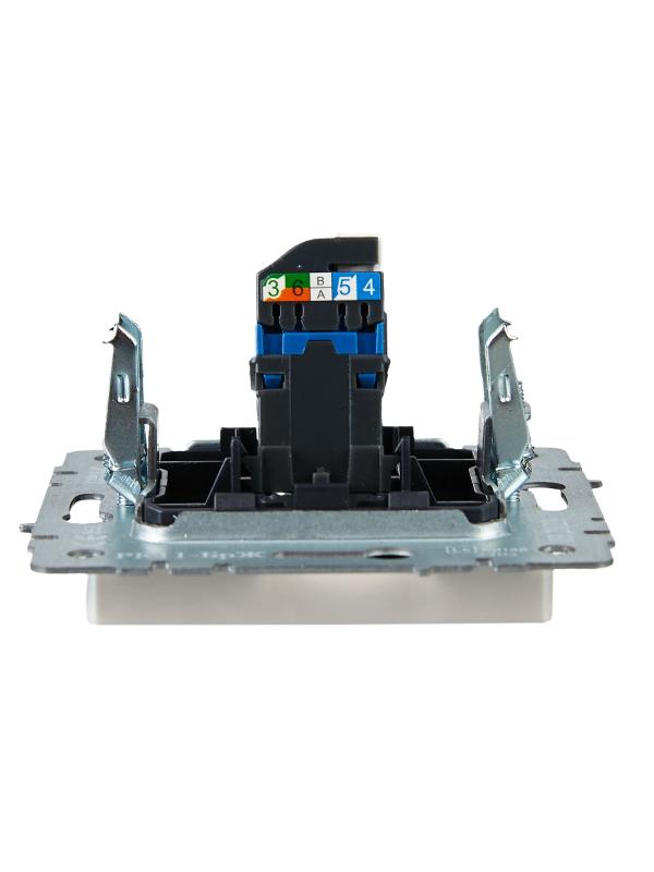 BRITE Розетка компьютерная RJ45 кат.6 РК11-БрЖ жемчуг | BR-K10-2-K36 | IEK — миниатюра 5