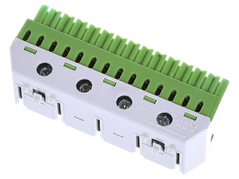 Клеммник самозажимной PE 14x4+4x25мм ZK144G|1SPE007715F9715| ABB — миниатюра 2