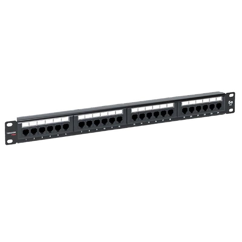 Патч-панель TERACOM PRO 19'' Cat.5E 1U неэкранированная UTP 24 порта RJ-45 Dual IDC | TRP-PPNL-5EUTP-1U24 | EKF — EKF