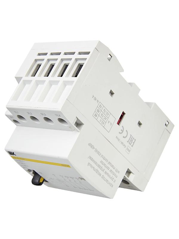 Контактор модульный с ручным управлением КМ40-40МР AC KARAT IEK | MKK22-40-40 | IEK — миниатюра 5