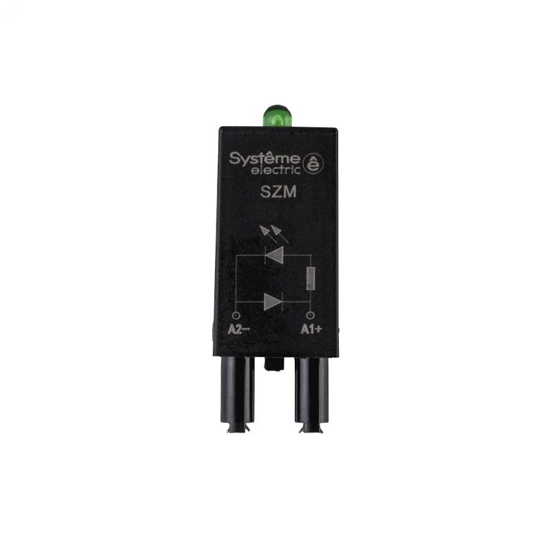 Защитный модуль варистор+LED 24/60VAC/DC | SZM021BN | SE — Systeme Electric