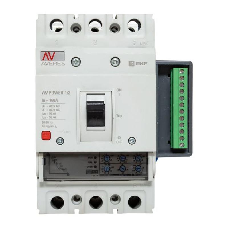 Выключатель автоматический AV POWER-1/3 160А 50kA ETU2.2 | mccb-13-160-2.2-av | EKF — миниатюра 18