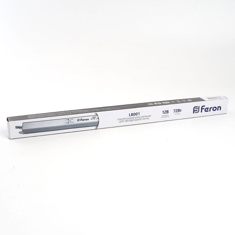 Трансформатор электронный для светодиодной ленты 72W 12V (драйвер), LB001 | 48015 | FERON — миниатюра 6