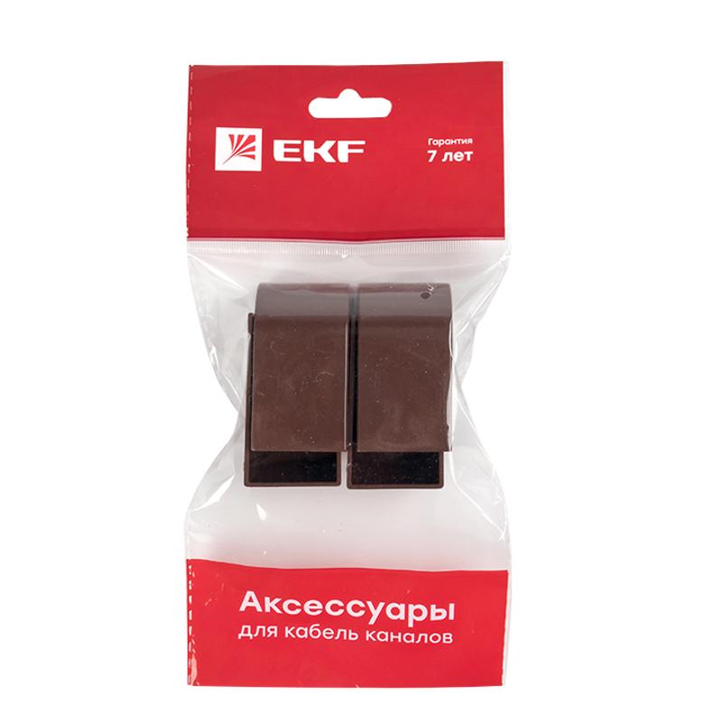 Заглушка (25х25) (4 шт) Plast EKF PROxima  под темное дерево  |  ecd-25-25x4 |  EKF  — миниатюра 7