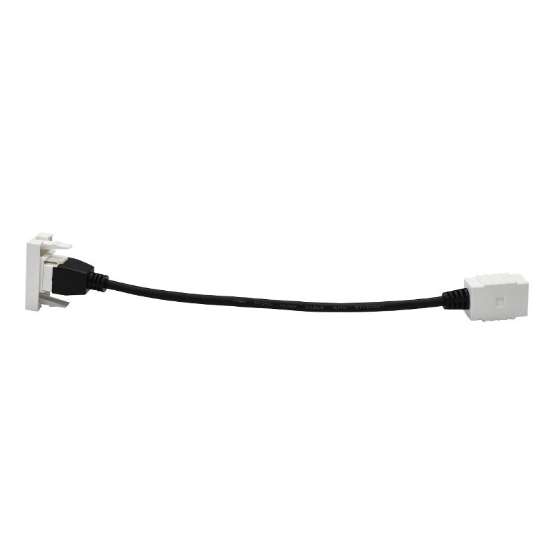 PRIMER РКМ-10-00-П Розетка HDMI M/M (1 модуль) белая | PR-KK40D-RH-0-1-K01 | IEK — миниатюра 3