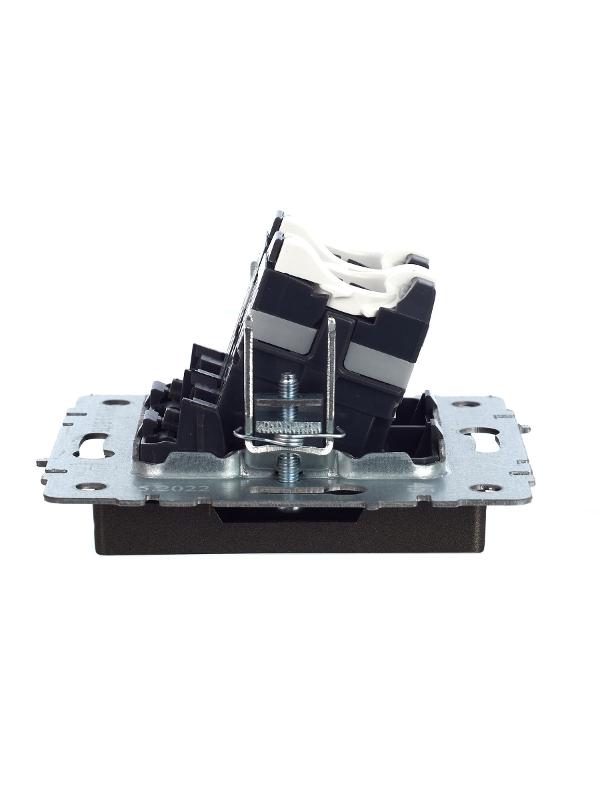 BRITE Розетка компьютерная 2-ая RJ45 кат.5E РК10-2-БрТБ темная бронза  | BR-K20-1-K45 | IEK — миниатюра 12