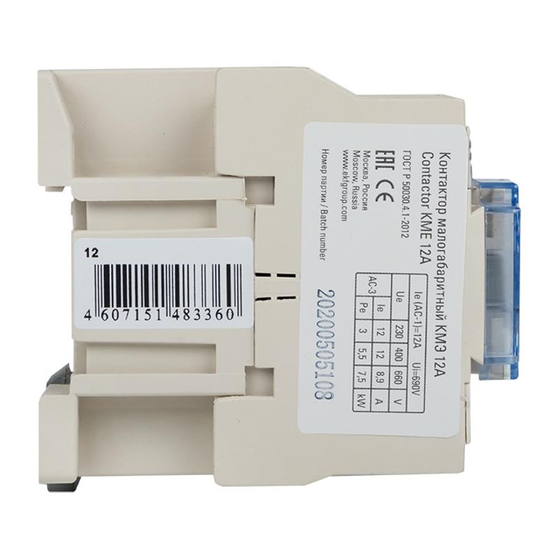 Контактор КМЭ малогабаритный 12А 110В 1NC EKF PROxima | ctr-s-12-110-nc | EKF — миниатюра 8