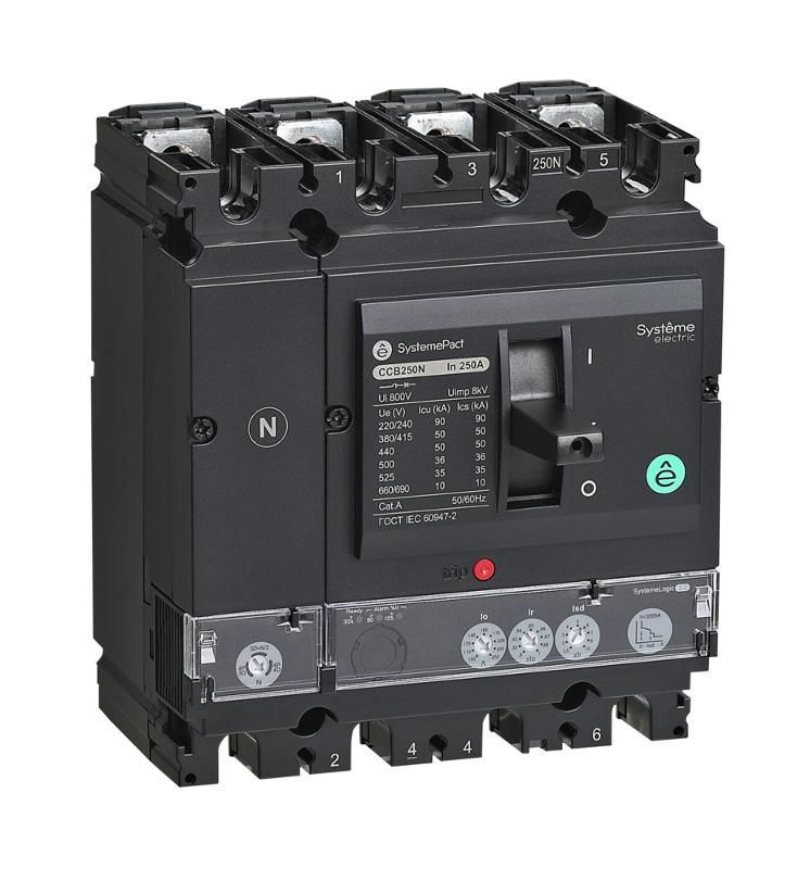 АВТ.ВЫКЛ SYSTEMEPACT CCB160 150KA 4P4D S2.2 160A РЫЧАГ | SPC160L16022L4DF | Systeme Electric — фото 1 | Sento