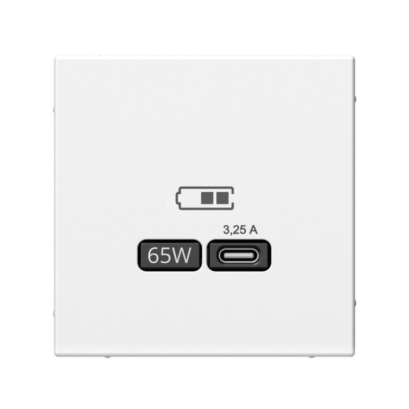 ArtGallery Лотос Розетка USB тип-С 65Вт высокоскор.заряд. QC, PD, механизм | GAL001327 | SE — Systeme Electric