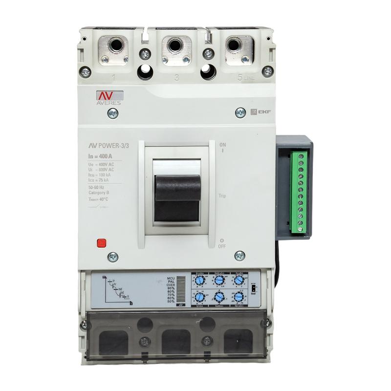 Выключатель автоматический AV POWER-3/3 400А 100kA ETU2.2 AVERES | mccb-33-400H-2.2-av | EKF — миниатюра 14