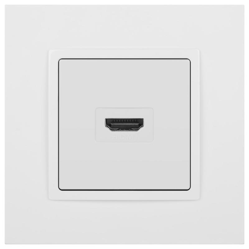 14-3114-01 Розетка HDMI, IP20, Эра Elegance, белый | Б0034332 | ЭРА — миниатюра 3