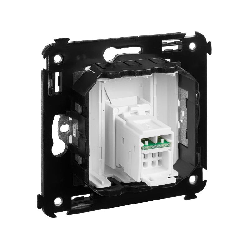 Компьютерная розетка RJ-45 в стену, кат.6А одинарная, "Avanti", "Белое облако" | 4400373 | DKC — миниатюра 8