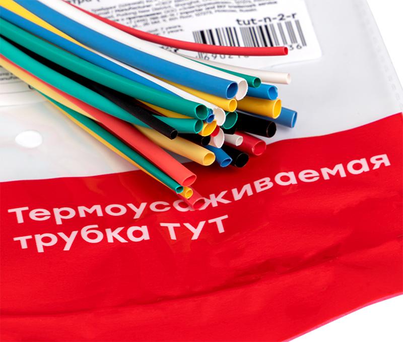 Набор ТУТ нг: 6 цветов по 5шт. Разного диаметра (1/0,5; 1,5/0,75; 2/1; 2,5/1,25; 3/1,5) 100мм. EKF PROxima | tut-n-2-r | EKF — миниатюра 9