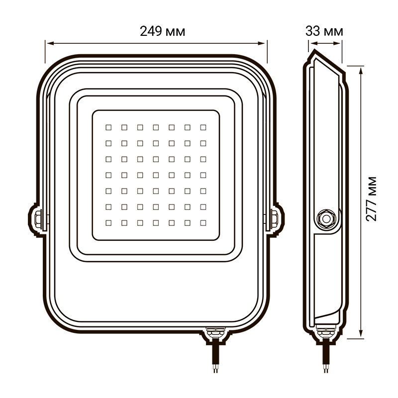 Прожектор светодиодный PFL- V 150w 6500K IP65 Jazzway | .5039773 | Jazzway — миниатюра 5