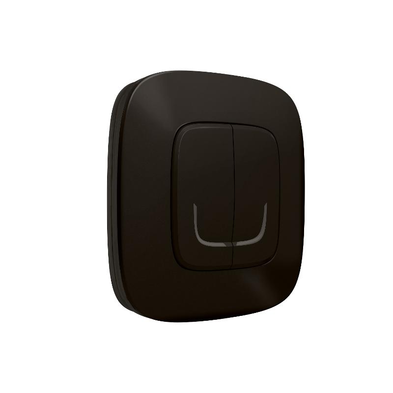 Выключатель Умный беспроводной 2-кл. Valena Allure антрацит Netatmo — миниатюра 2
