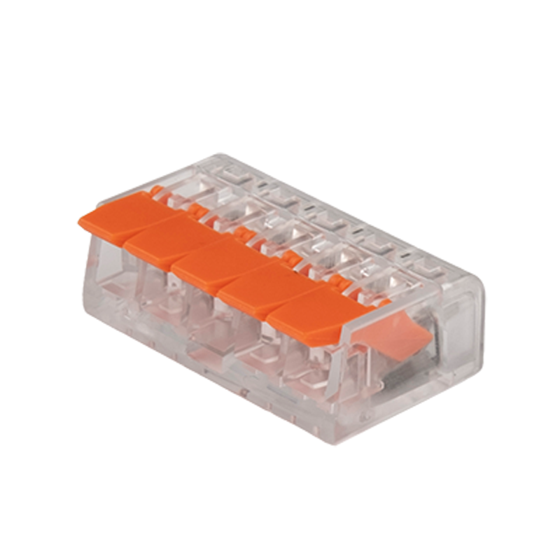 Клемма монтажная  рычажного соединения PTC-5P 221-415 450V 32A 0,14-4.0mm2 /50 шт./  |5050945| Jazzway — Jazzway