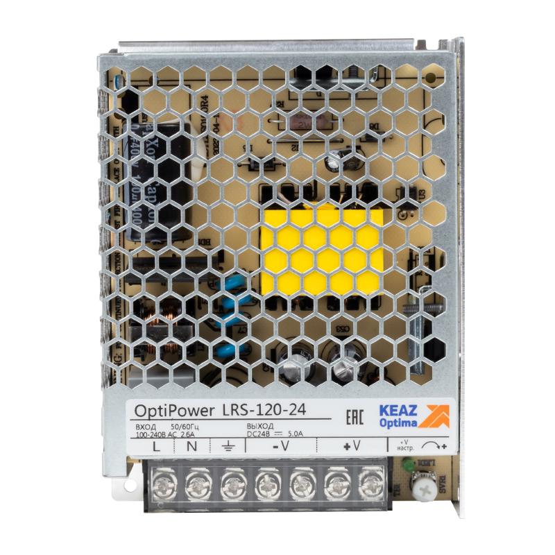 Блок питания панельный OptiPower LRS 120-24 5A | 328881 | КЭАЗ — КЭАЗ (Курский электроаппаратный завод)