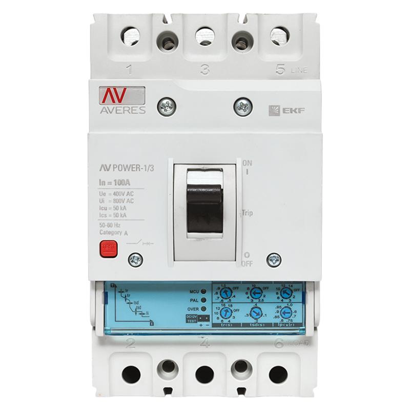 Выключатель автоматический AV POWER-1/3 100А 50kA ETU2.0 | mccb-13-100-2.0-av | EKF — миниатюра 9