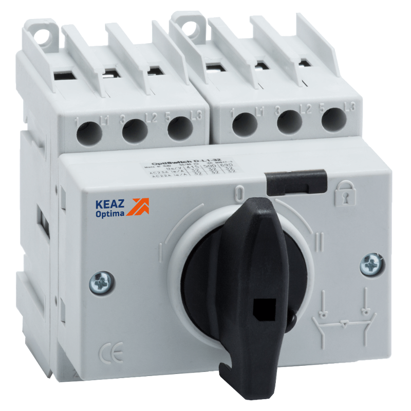 Выключатель-разъединитель реверсивный OptiSwitch DI-16-3C | 332078 | КЭАЗ — КЭАЗ (Курский электроаппаратный завод)