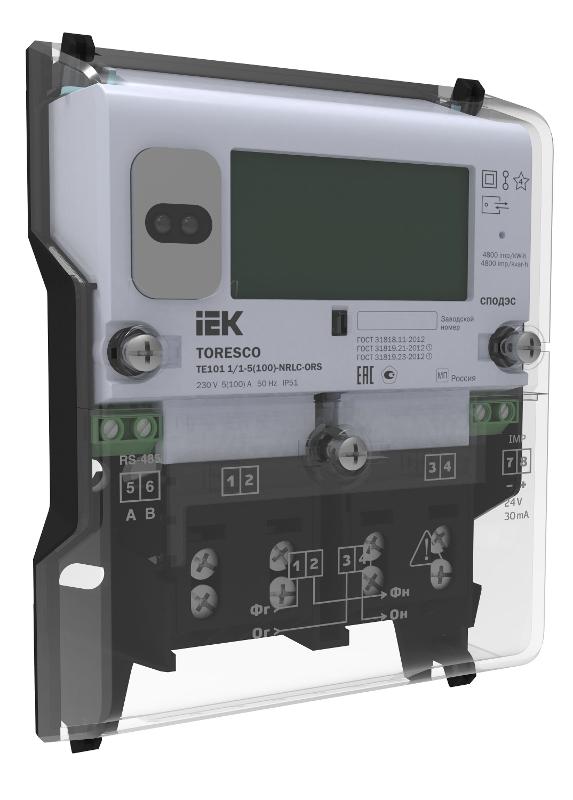 TORESCO Счетчик ЭЭ TE101 1/1-5(100)-NRLC-ORS | TR-TE101-100-1-RS | IEK — IEK (ИЭК)