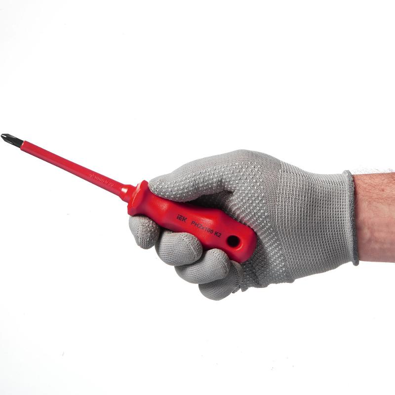 Отвертка диэлектрическая PH2х100 K2 ARMA2L 3 | A2L3-SC30-K2-PH-20-100 | IEK — миниатюра 3