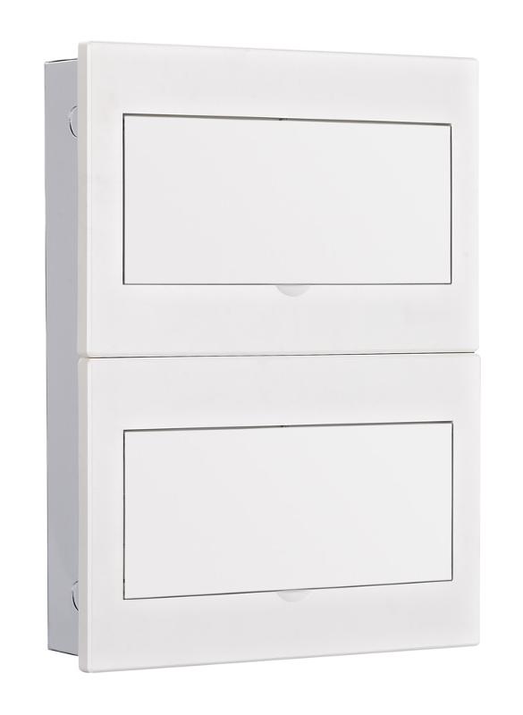 Корпус встраиваемый бел. дв. 2 ряда 26 мод. IP41 ЩРВ-М | 31106DEK | DEKraft — DEKraft