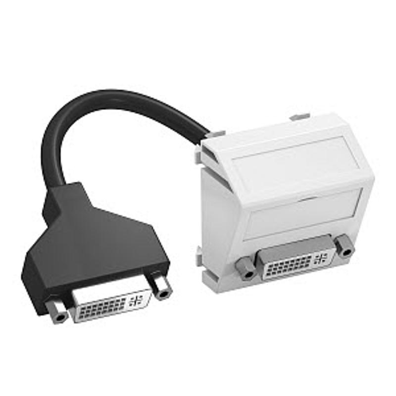 Мультимедийная рамка DVI Modul45 (белый) (MTS-DVI F RW1) | 6104766 | OBO Bettermann — миниатюра 2
