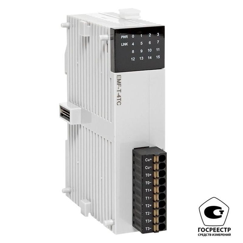 Модуль ввода термопар EMF 4 PRO-Logic (с поверкой) | EMF-T-4TC-V | EKF — миниатюра 1