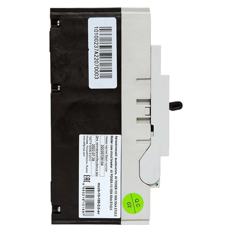 Выключатель автоматический AV POWER-1/3 100А 50kA ETU2.0 | mccb-13-100-2.0-av | EKF — миниатюра 14