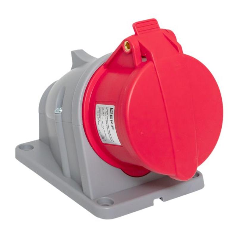 Розетка стационарная наружная 115 3Р+РЕ+N 16А 380В IP44 EKF PROXIMA | ps-115-16-380-PRO | EKF — EKF