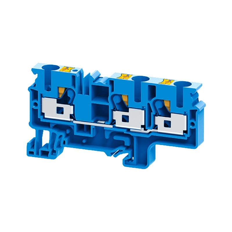 Клемма с 3-мя контактами push-in OptiClip СP-10-TRIPLET-I-BU-синий | 331853 | КЭАЗ — КЭАЗ (Курский электроаппаратный завод)