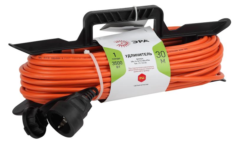 Удлинитель силовой ЭРА UFx-1e-3x1.5-30m-IP44 на рамке c/з 1 гн 30м ПВС 3x1.5 | Б0046830 | ЭРА — ЭРА (Энергия света)