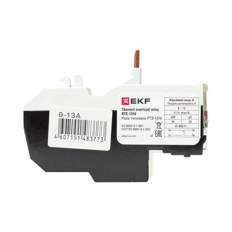 Реле тепловое РТЭ-1316 9-13А EKF PROxima | rel-1316-9-13 | EKF — миниатюра 3