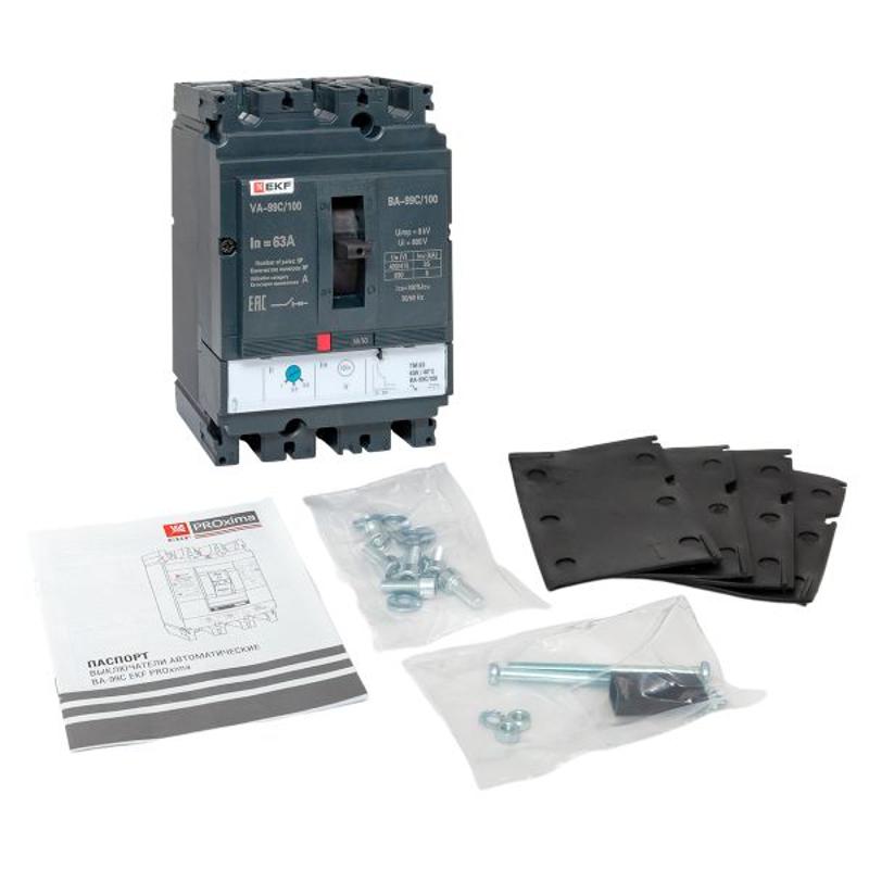Выключатель автоматический ВА-99C (Compact NS) 100/63А 3P 36кА EKF PROxima | mccb99C-100-63 | EKF — миниатюра 16