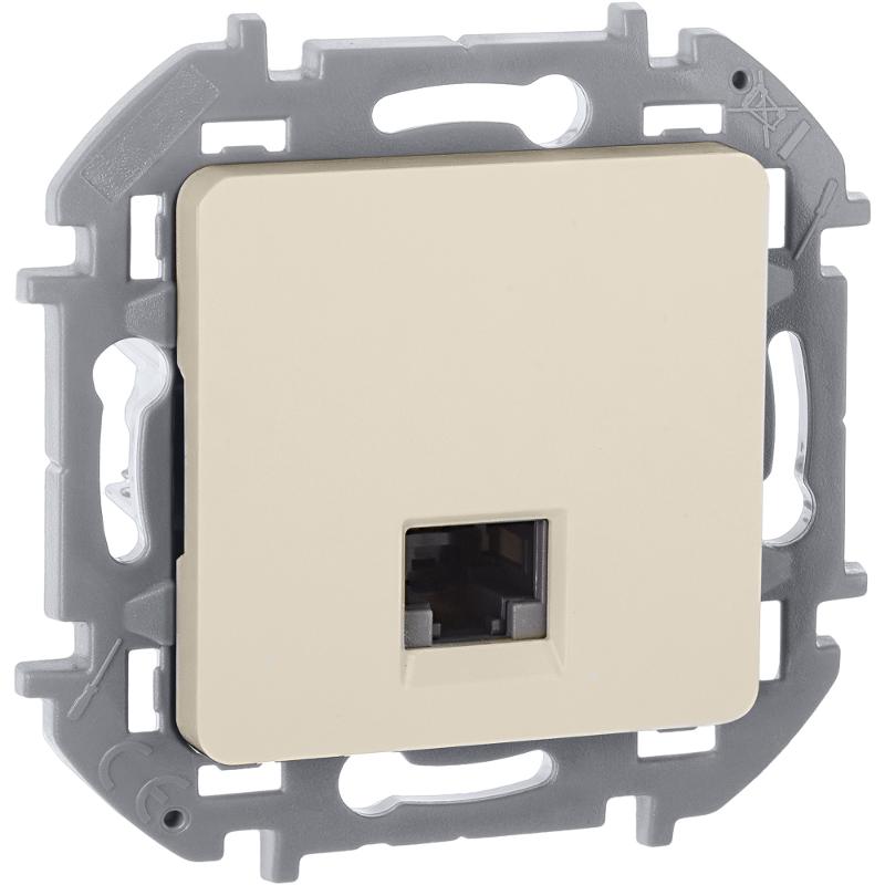 Розетка компьютерная RJ45 категория 6 UTP - Legrand Inspiria - слоновая кость — миниатюра 6